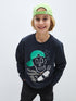 LC Waikiki Crew Neck Printed Reversible Sequined Long Sleeve Boy's Sweatshirt